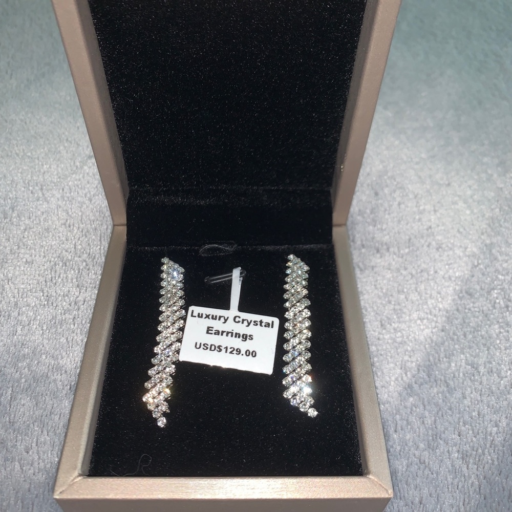 luxury crystal earrings